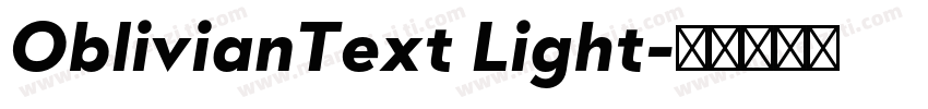 OblivianText Light字体转换